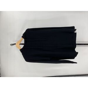 Quince Women's Eco-Knit Milano Stitch Pullover Hoodie Black Black L